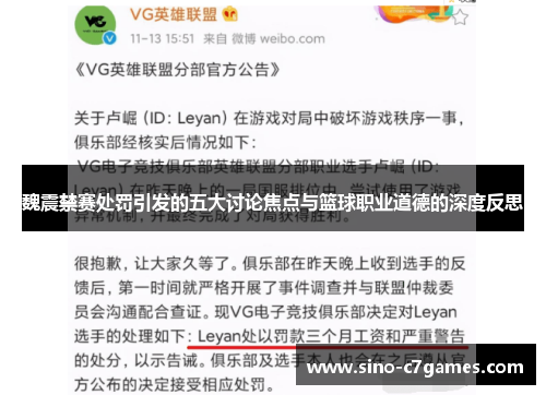 魏震禁赛处罚引发的五大讨论焦点与篮球职业道德的深度反思